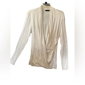 Drape Front Apt 9  Women’s Light Cream  sweater Size Large